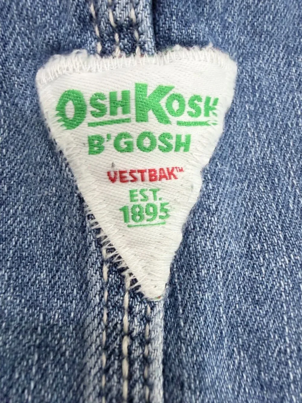 OshKosh B’gosh Denim Overalls Girls Size 6 Light Wash Carpenter Stretch